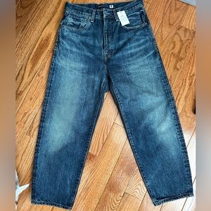NWT Levi’s Made in Japan Barrel Crop jeans size 26